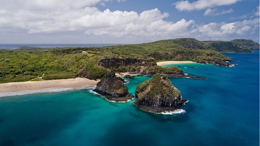 Fernando de Noronha aerial view