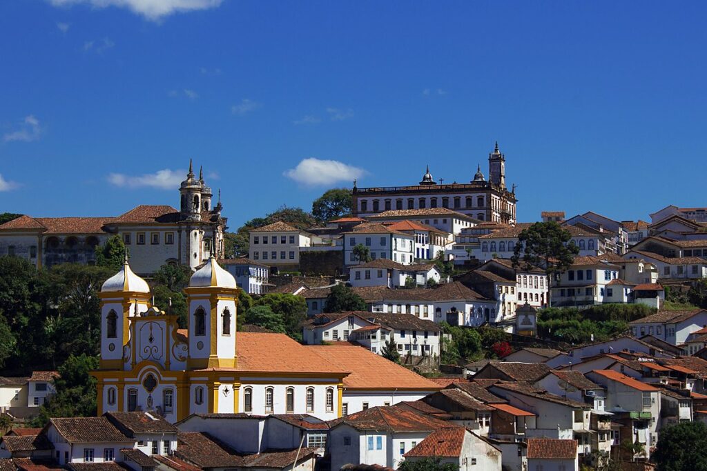 Historic Ouro Preto city, a UNESCO site in Minas Gerais, showcasing Brazil's cultural heritage.