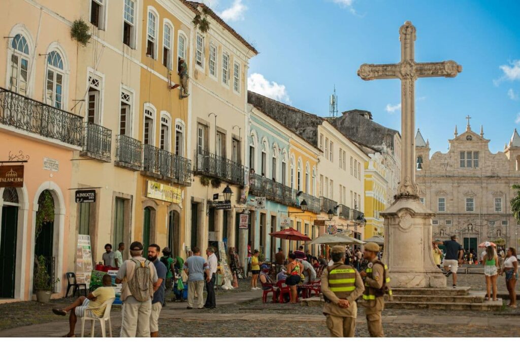 Colorful streets of Pelourinho – Salvador Brazil travel destination
