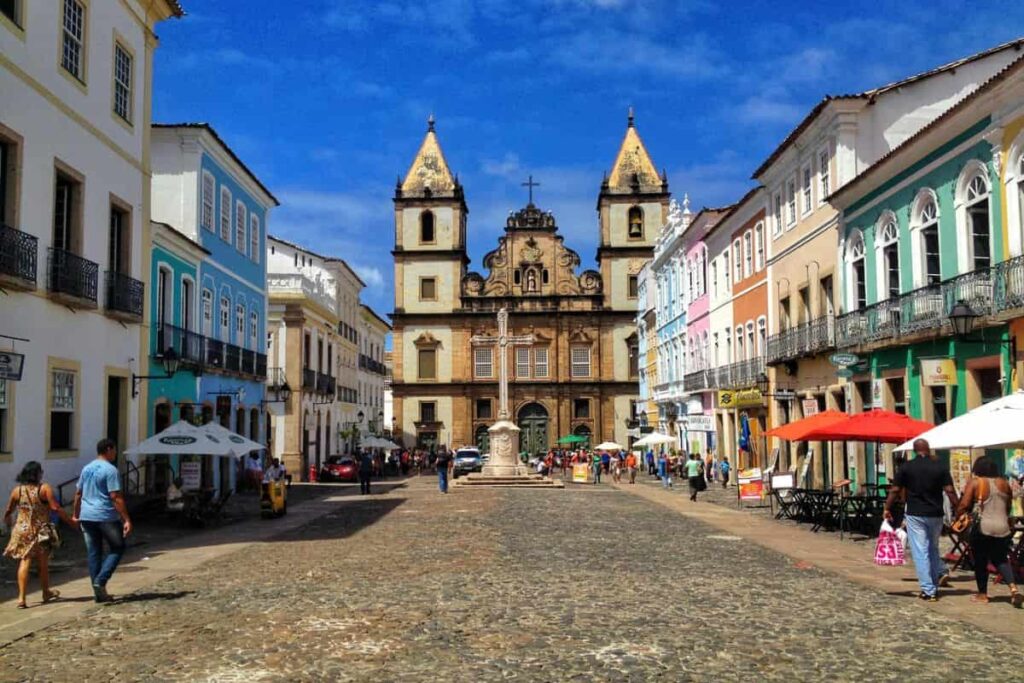 Pelourinho in Salvador, a colorful cultural hub and one of the best places to visit in Brazil this summer for history and beaches